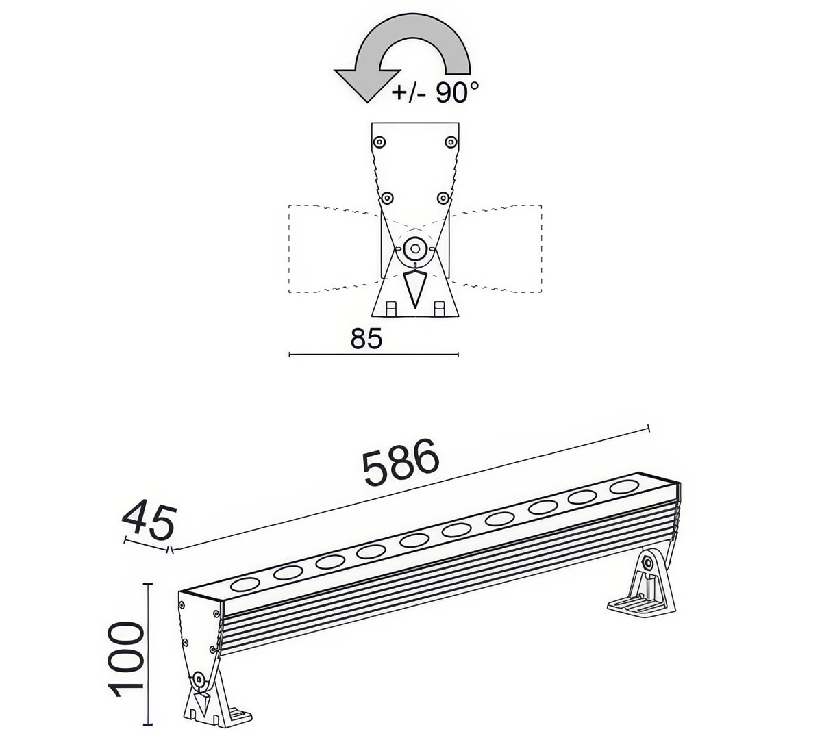 Wall RGBW LA-LR01/RCRCSW
