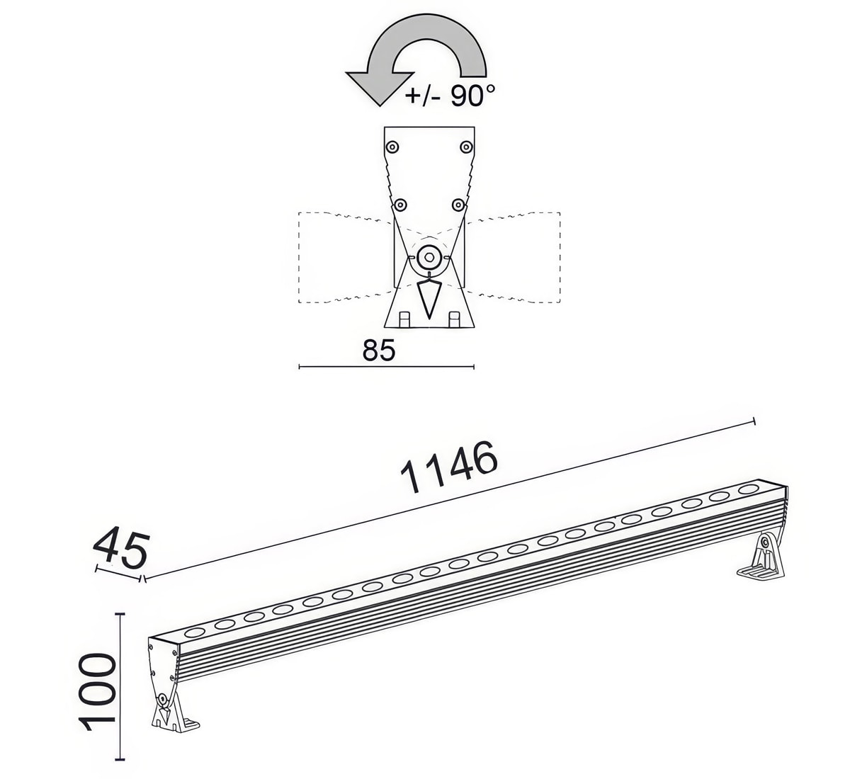 Wall RGBW LA-LR03/RCRCSW